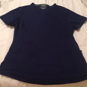 Healing Hands M Green Label Navy Scrub Top